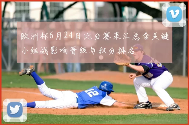 欧洲杯6月24日比分赛果汇总含关键小组战影响晋级与积分排名